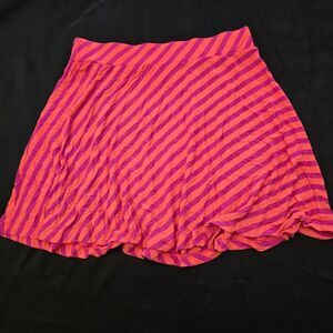 CASLON Striped Pink and Orange Women's Skirt
